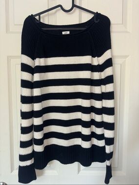 aerie Black Knit Pullover Sweater